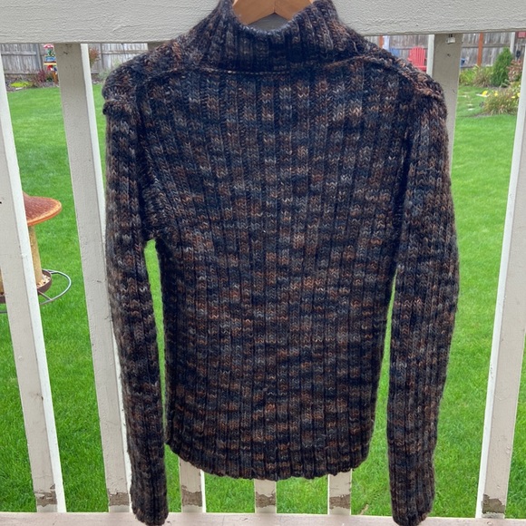 Mr. Porter Mock Turtle Neck Sweater Knitted Wool & Cashmere Size M - Picture 6 of 14
